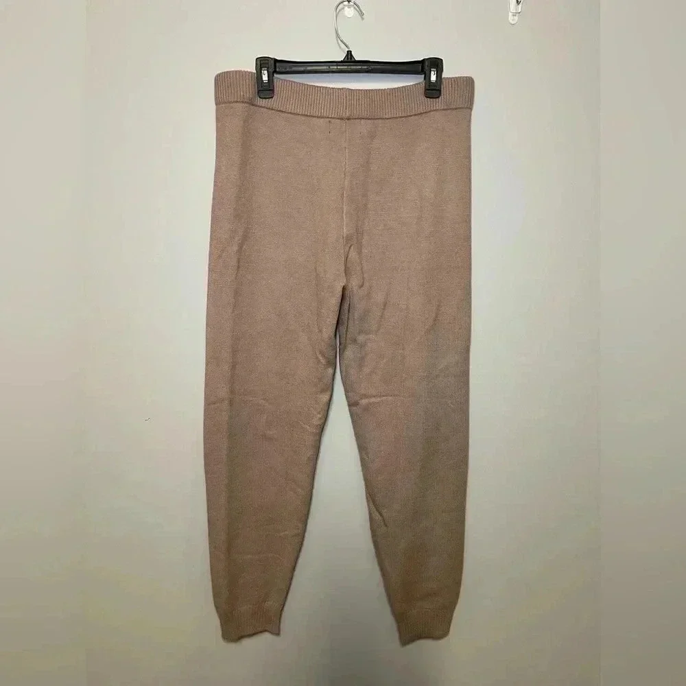 Kittenish Lazy Days Sweater Joggers Camel Beige Large casual